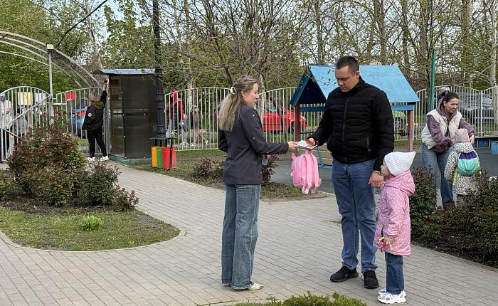 Акция Георгиевская лента в детском саду.
