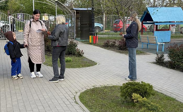 Акция Георгиевская лента в детском саду.