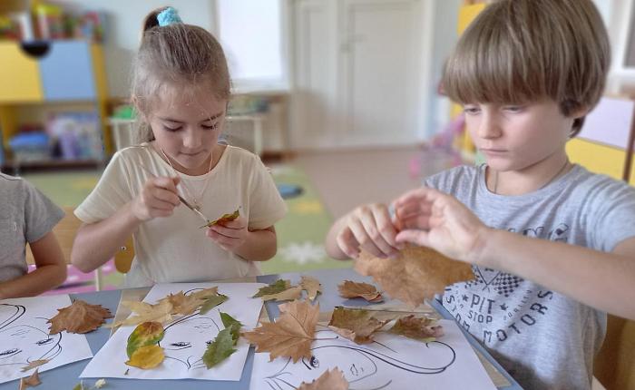Портрет Осени в группе Цветные ладошки.